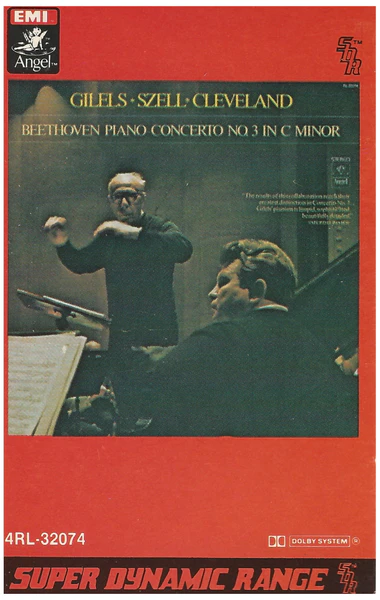 Beethoven: Concerto No 3 [Tape]