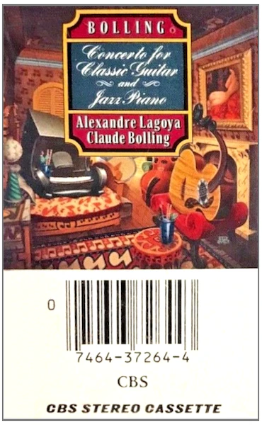 Bolling: Concerto for Classical Guitar and Jazz Piano [Tape]