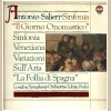 Salieri: Sinfonia 'Il Giorno Onomastico', Sinfonia Veneziana, Sull'Aria 'La Follia di Spagna' [Vinyl]