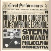 Bruch: Violin Concerto No.1; Lalo: Symphonie Espagnole, Stern Ormandy [Vinyl]