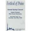 Festival of Praise - Annual Spring Concert 1989 [Tape]