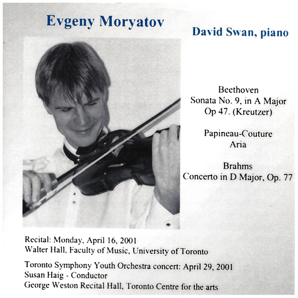 Evgeny Moryatov - Violin Recital