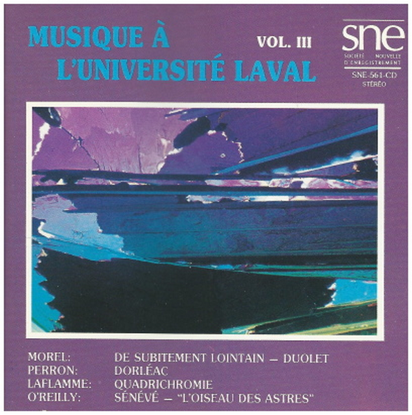 Musique ? l'Universit? de Laval, Vol. III