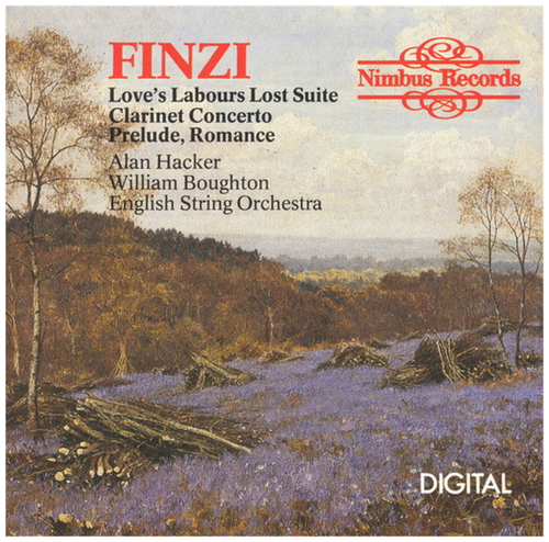 Love's Labours Lost Suite, Clarinet Concerto, Prelude, Romance
