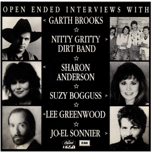 Open-Ended Interviews with Garth Brooks, Nitty Gritty Dirt Band, Sharon Anderson, Suzy Boggusss, Lee Greenwood, Jo-El Sonnier