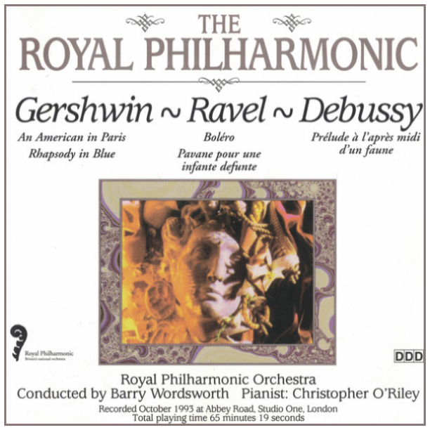 Gershwin: American in Paris, Rhapsody in Blue;  Ravel: Bolero, Pavane; Debussy: Prelude a l'apres midi d'un faune