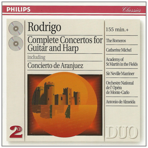 Rodrigo: Complete Concertos for Guitar and Harp incl. Concierto de Aranjuez (2 CDs)