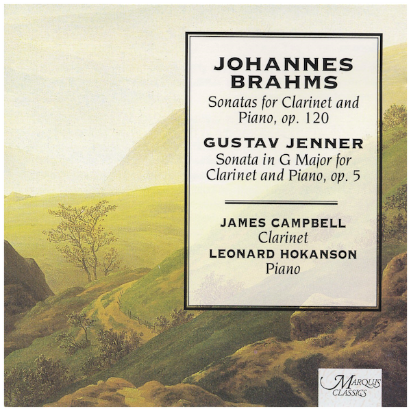 Brahms; Jenner: Sonatas for Clarinet and Piano