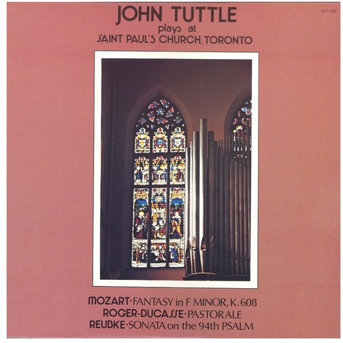 John Tuttle Plays at St. Paul's Church Toronto