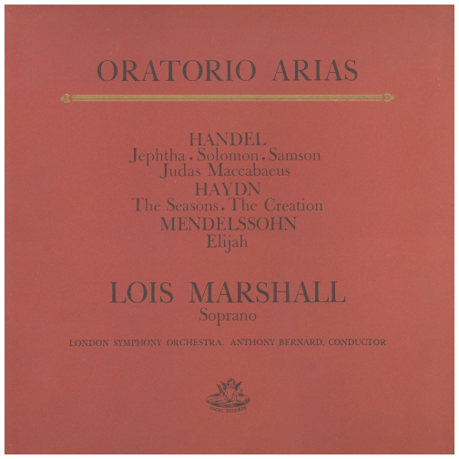Handel; Haydn; Mendelssohn: Oratorio Arias