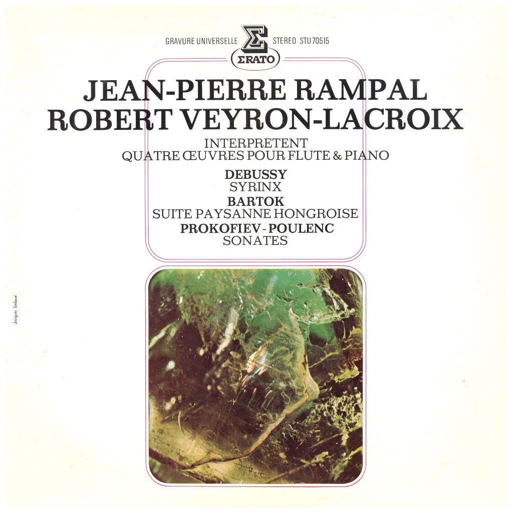 Rampal & Veyron-Lacroix Interpretent Oeuvres Oeuvres Pour Flute & Piano