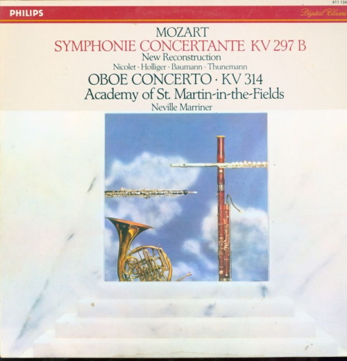 Mozart: Symphonie Concertante KV 297 B, Oboe Concerto KV 314