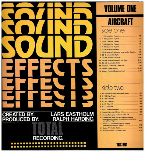 Sound Effects Volume One - Aircraft