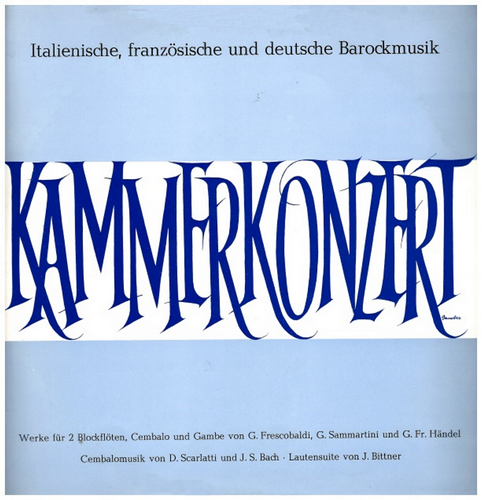 Kammerkonzert - Italienische, franzosische und deutsche Barockmusik