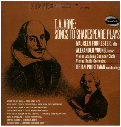 T.A. Arne - Songs to Shakespeare's Plays