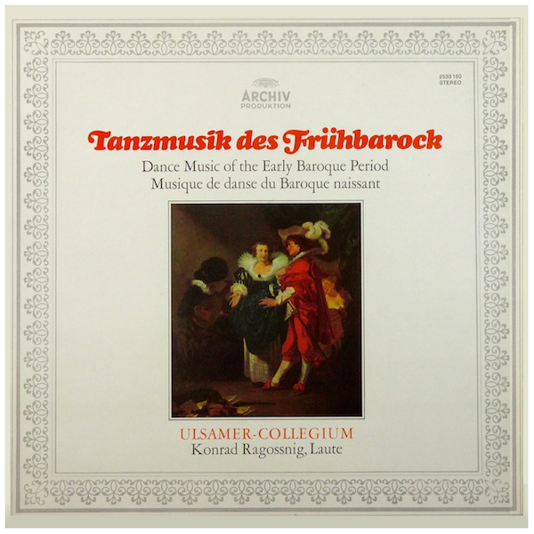 Tanzmusik Des Fruhbarock - Dance Music of the Early Baroque Period