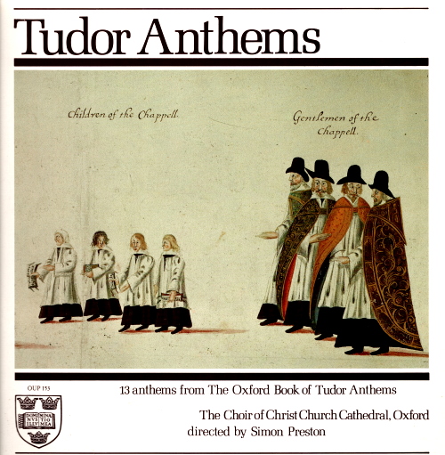 Tudor Anthems: 13 Anthems from the Oxford Book