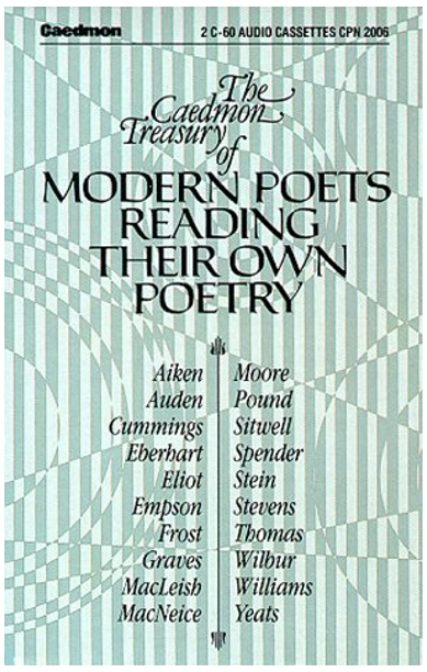 The Caedmon Treasury of Modern Poets Reading Their Own Poetry (2 Tapes)