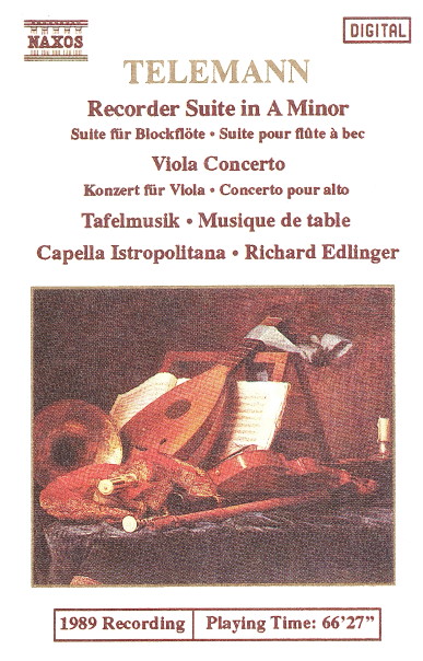 Telemann: Recorder Suite in A Minor, Viola Concerto, Tafelmusik