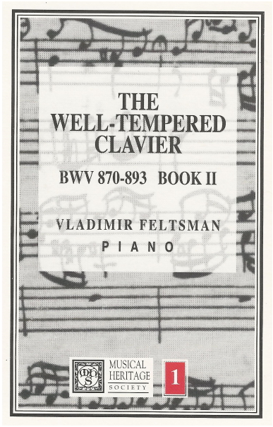 Bach: Well-Tempered Clavier, BWV 970-893 Book II, Vol 1