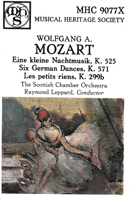 Mozart: Eine Kleine Nachtmusik, Six German Dances, Les Petits Riens