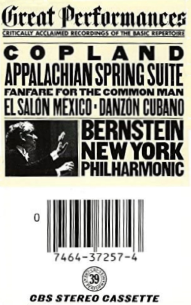 Copland: Appalachian Spring Suite, Fanfare for the Common Man, El Salon Mexico, Danzon Cubano