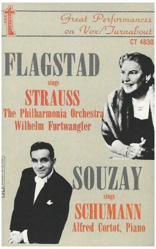 Kirsten Flagstad sings Strauss; Gerard Souzay sings Schumann