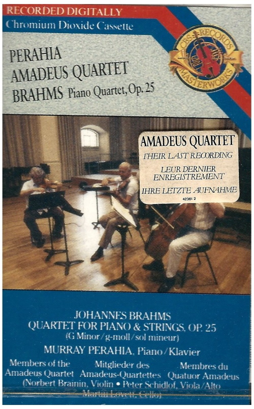 Brahms:  Quartet for Piano & Strings Op. 25