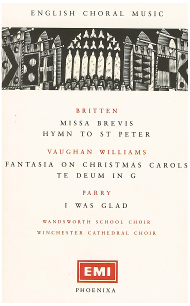 English Choral Music: Britten, Vaughan Williams, Parry
